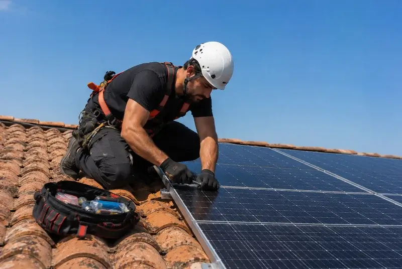Maintenance et monitoring de panneaux solaires à Saint-Didier-d'Aussiat